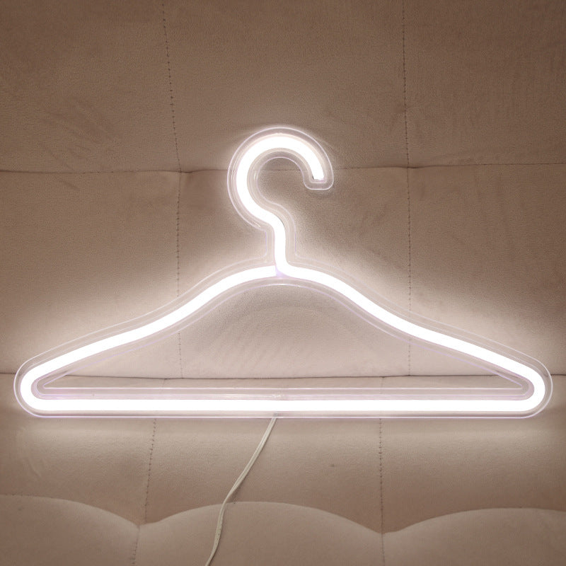 LED Neon Light Clothes Hanger