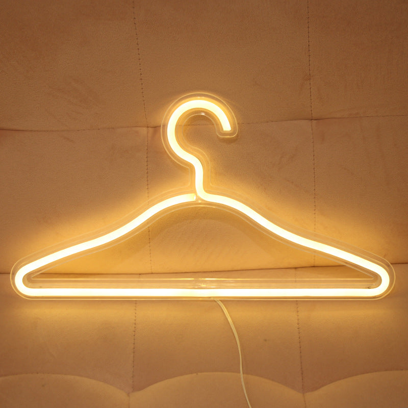 LED Neon Light Clothes Hanger