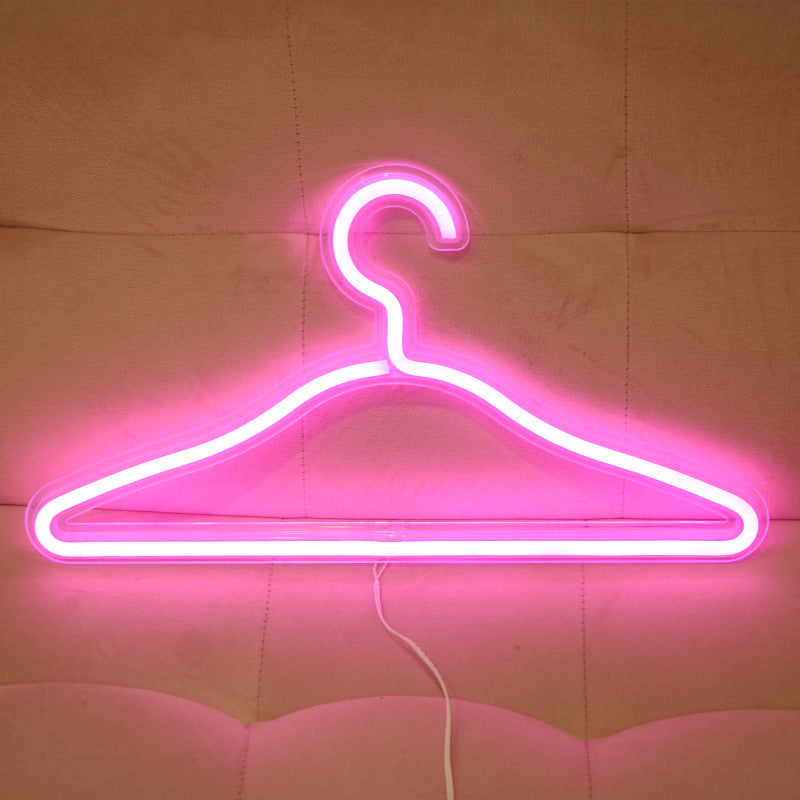 LED Neon Light Clothes Hanger